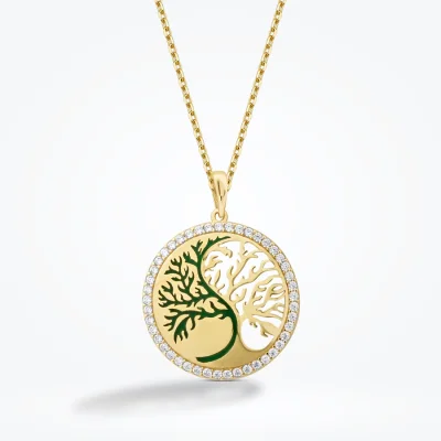 Altın Hayat Ağacı Kolye - 2