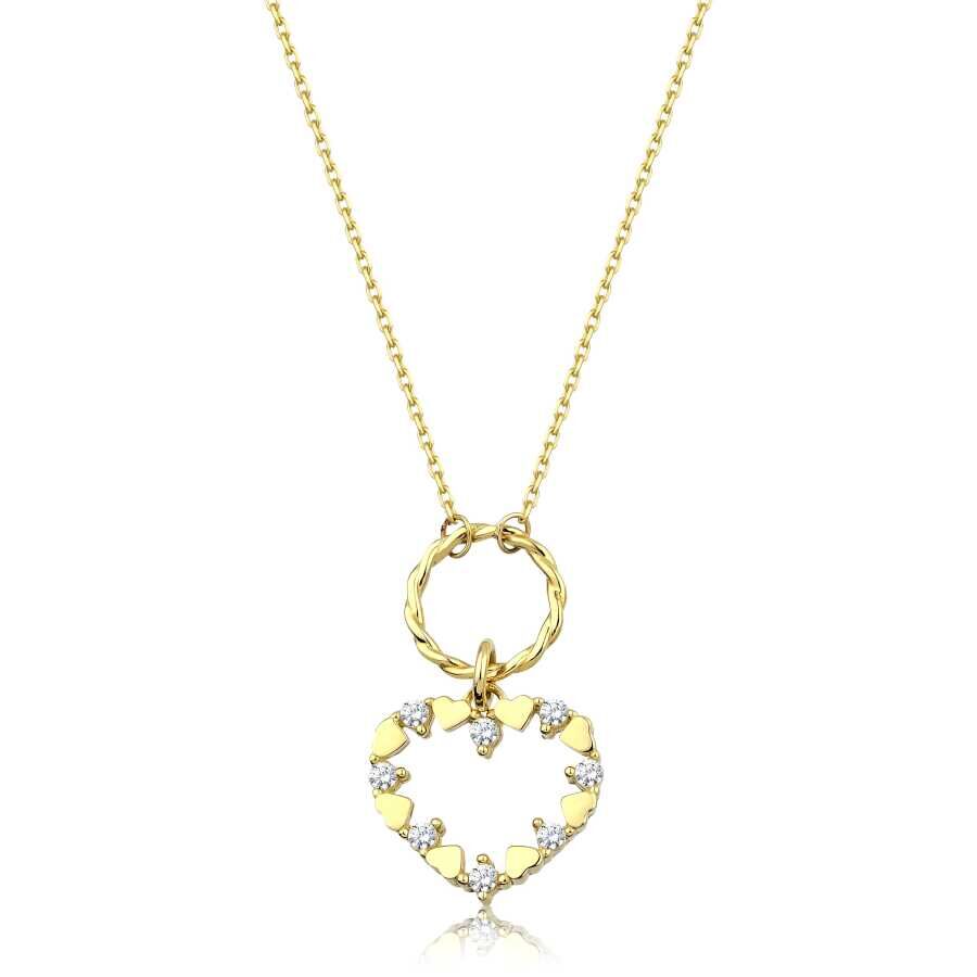 Altın Kalp Kolye - Baroni Diamond