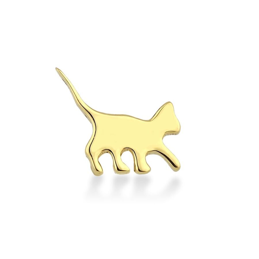 Altın Kedi Tragus Küpe