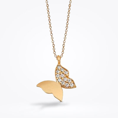 Altın Kelebek Kolye - 1