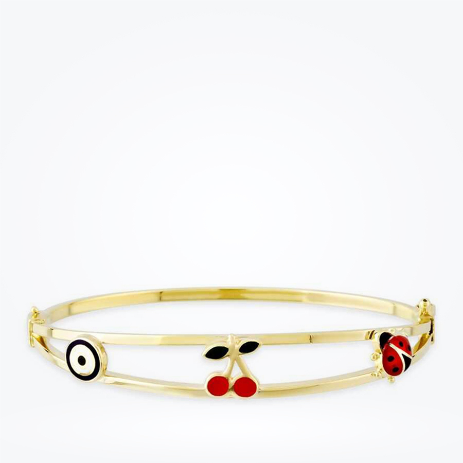 Altın Kiraz Çocuk Bilezik - Baroni Diamond