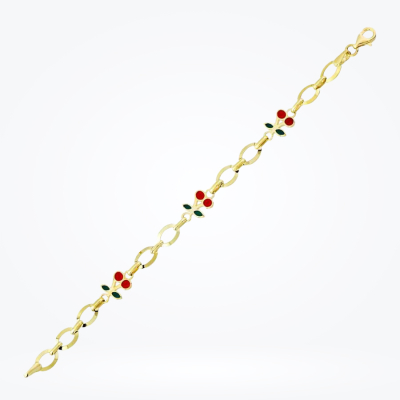 Altın Kirazlı Çocuk Bileklik - 1