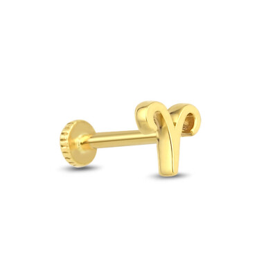 Altın Koç Burç Tragus Küpe - Baroni Diamond (1)