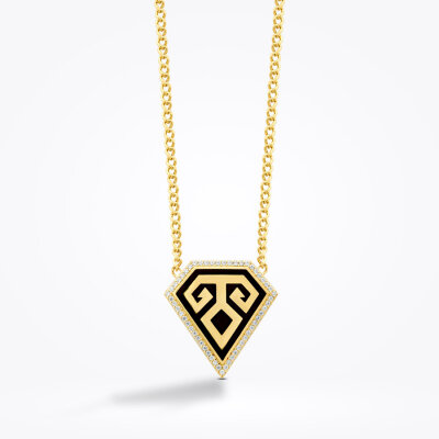 Altın Koçboynuzu Trend Kolye - 1