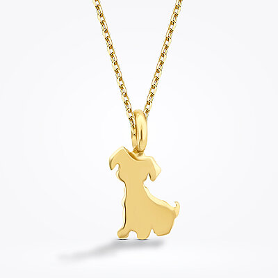 Altın Köpek Kolye - 2