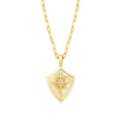 Altın Kuzey Yıldızı Mineli Kolye - Baroni Diamond (1)