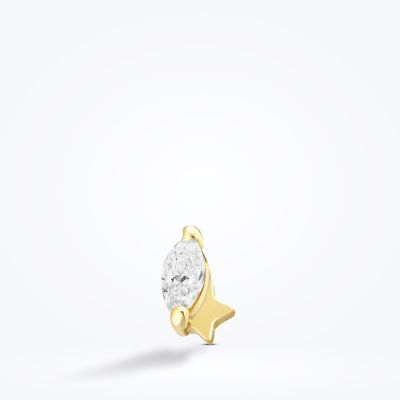 Altın Markiz Tragus Küpe - Baroni Diamond (1)