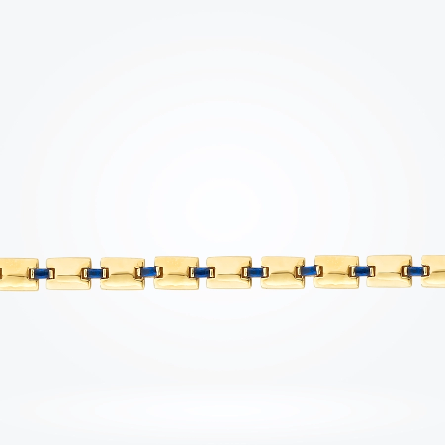 Altın Mineli Dikdörtgen Bileklik - 2