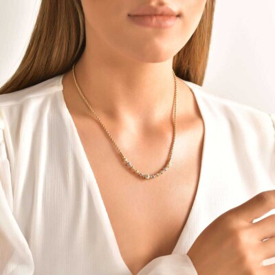 Altın Nazar Boncuk Top Kolye - 2