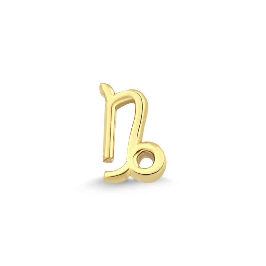 Altın Oğlak Burç Tragus Küpe - Baroni Diamond