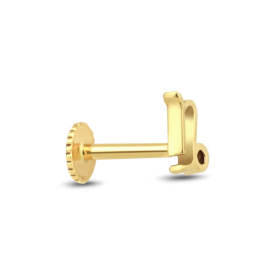 Altın Oğlak Burç Tragus Küpe - Baroni Diamond (1)