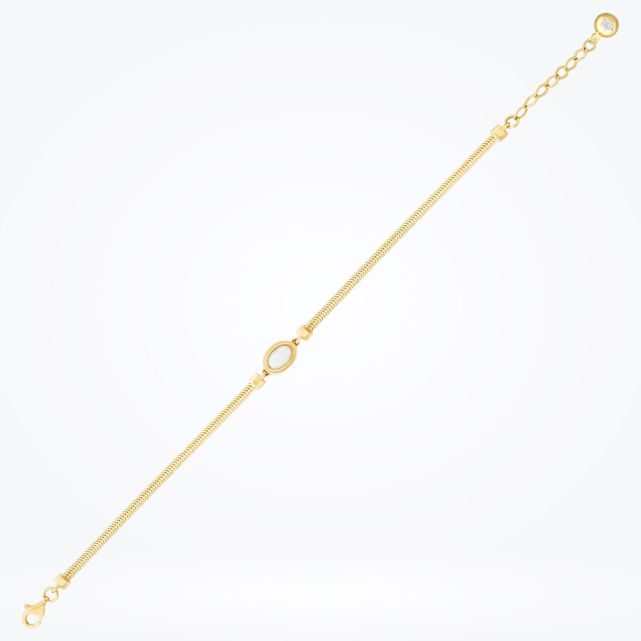 Altın Opal Taşlı Bileklik - Baroni Diamond