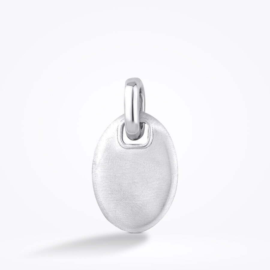 Altın Oval Erkek Kolye Ucu - Baroni Diamond