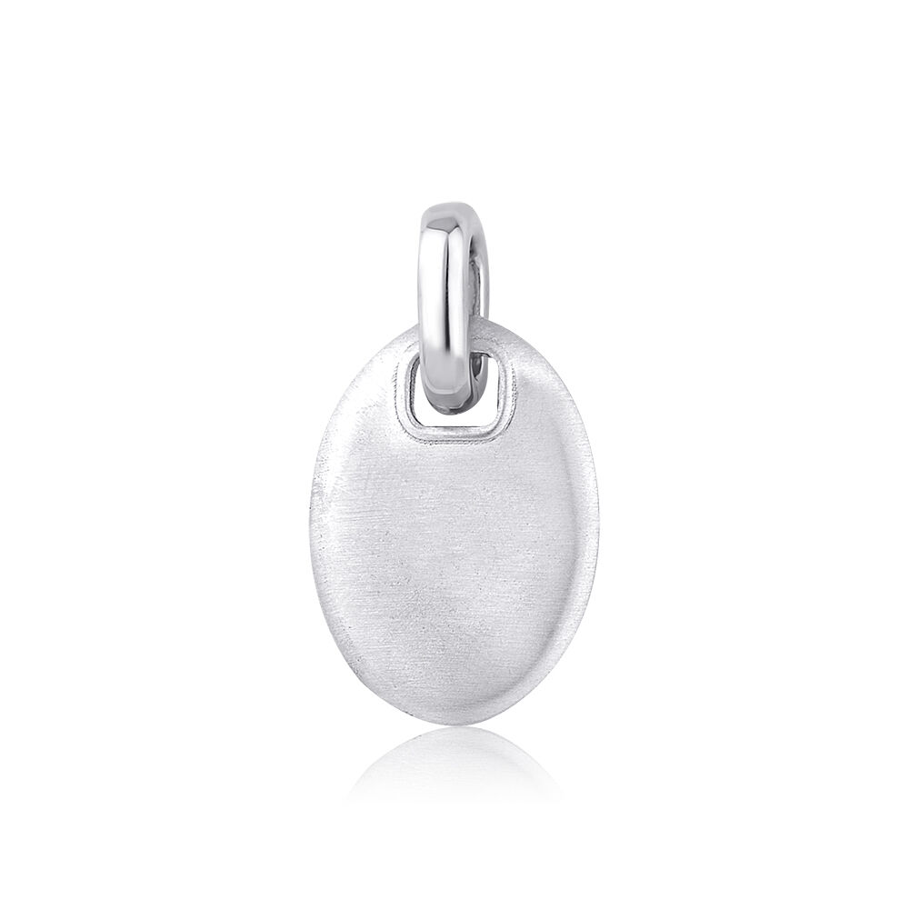 Altın Oval Erkek Kolye Ucu - Baroni Diamond