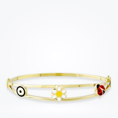 Altın Papatya Çocuk Bilezik - 1