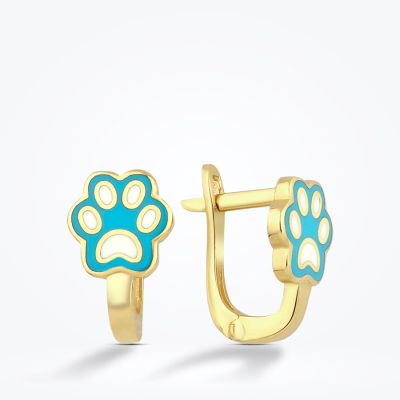 Altın Pati Çocuk Küpe - 1