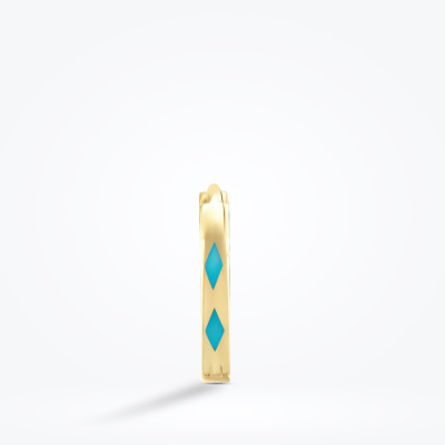 Altın Renkli Kıkırdak Küpe - Baroni Diamond (1)