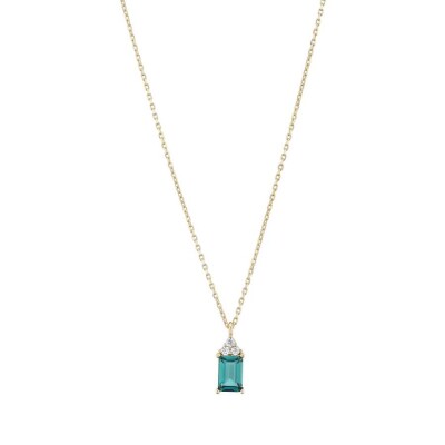 Altın Renkli Taşlı Kolye - Baroni Diamond (1)