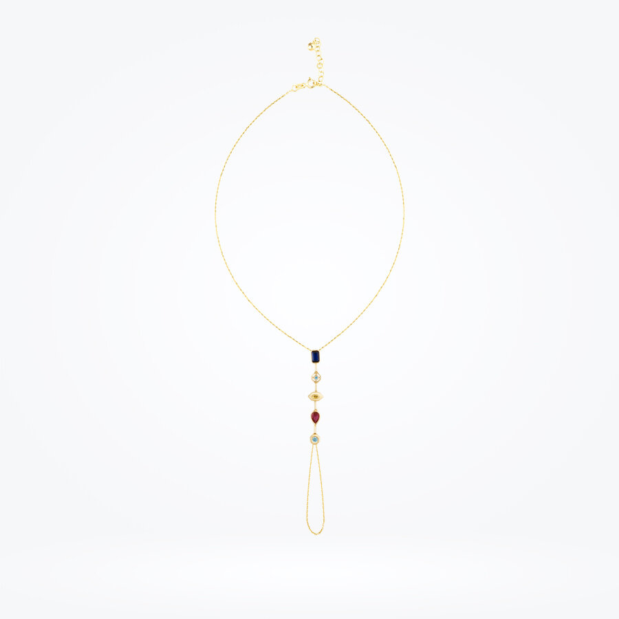 Altın Renkli Taşlı Şahmeran Bileklik - Baroni Diamond