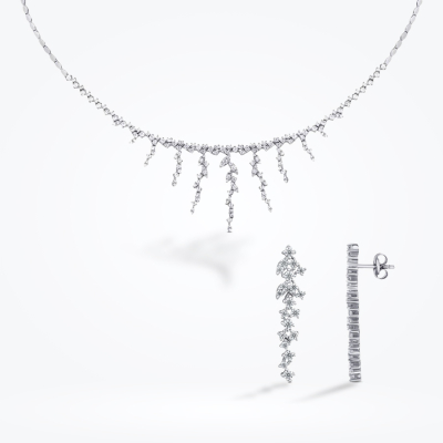 Altın Sallantılı Taşlı Set - 1