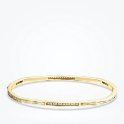 Altın Sedefli Taşlı Bileklik - 1