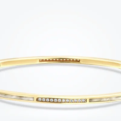 Altın Sedefli Taşlı Bileklik - 2