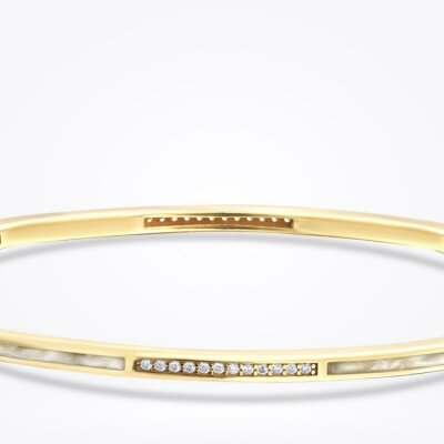 Altın Sedefli Taşlı Bileklik - Baroni Diamond (1)