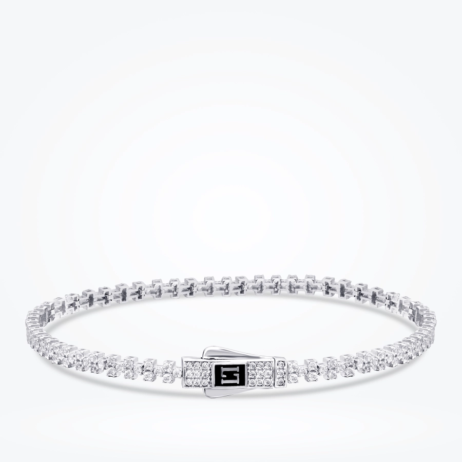 Altın Sıra Taşlı Bileklik - 1