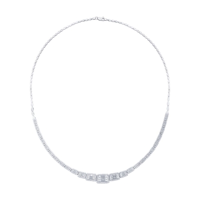 Altın Sıralı Baget Gerdanlık - Baroni Diamond (1)