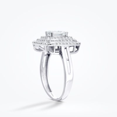 Altın Sıralı Baget Yüzük - Baroni Diamond (1)