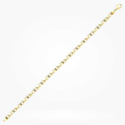 Altın Sonsuzluk Zincir Erkek Bileklik - 1