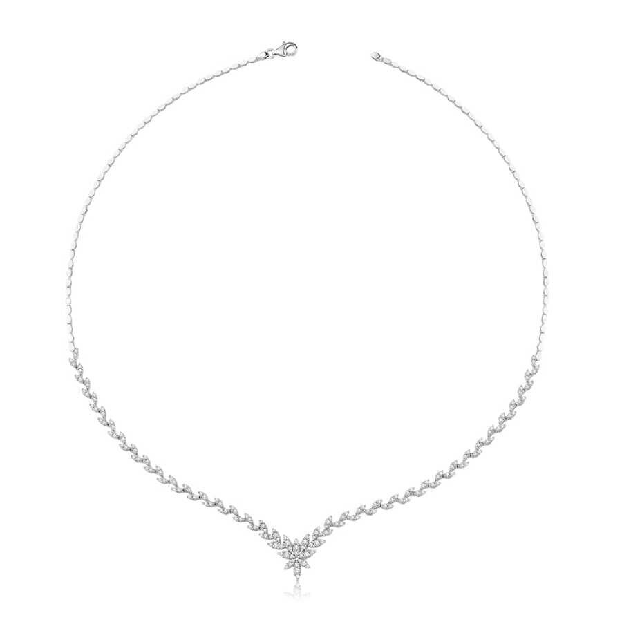 Altın Su Yolu Kolye - Baroni Diamond