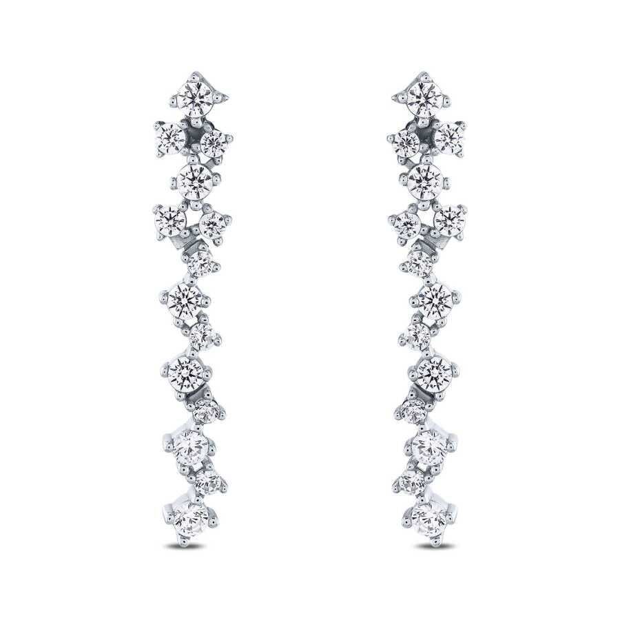 Altın Su Yolu Küpe - Baroni Diamond