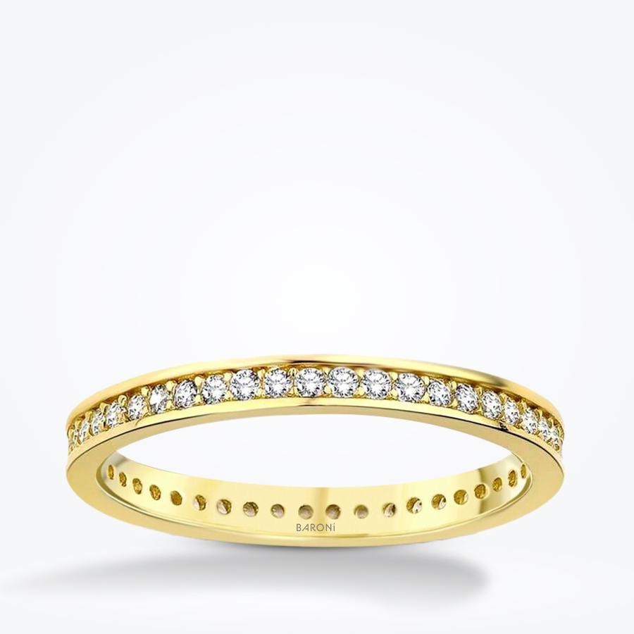 Altın Tamtur Yüzük - Baroni Diamond