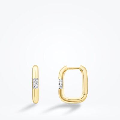 Altın Taş Detaylı Trend Küpe - 1