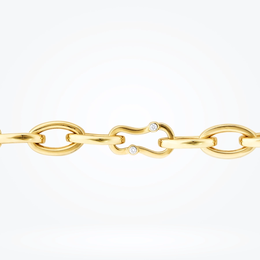 Altın Taş Detaylı Zincir Bileklik - 2