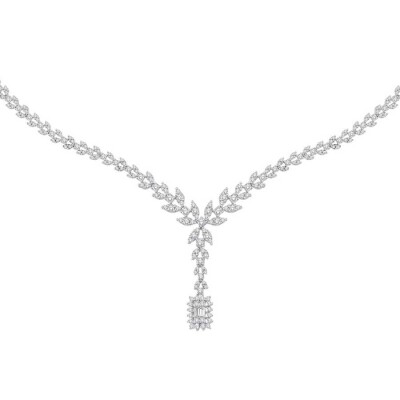 Altın Baget Su Yolu Gerdanlık - Baroni Diamond (1)