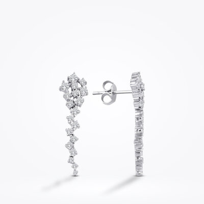 Altın Su Yolu Trend Küpe - 1