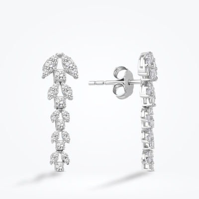 Altın Trend Küpe - Baroni Diamond