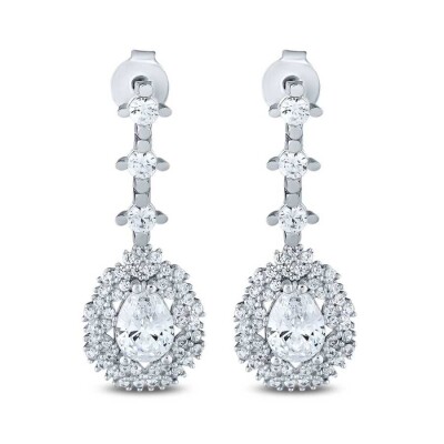 Altın Damla Trend Küpe - Baroni Diamond