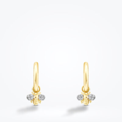 Altın Taşlı Arı Küpe - Baroni Diamond (1)