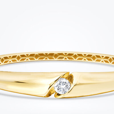 Altın Taşlı Kelepçe - Baroni Diamond (1)