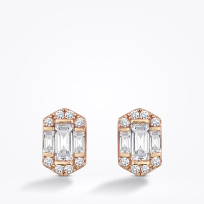 Altın Taşlı Küpe - Baroni Diamond (1)