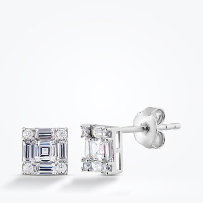 Altın Taşlı Küpe - 1