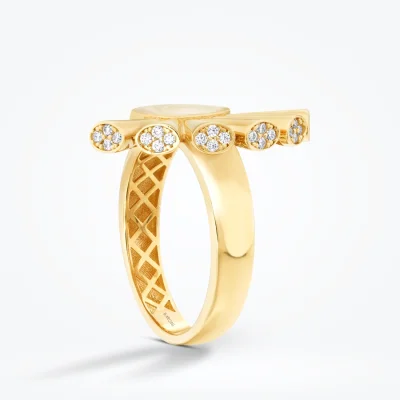 Altın Taşlı Mineli Trend Yüzük - Baroni Diamond (1)