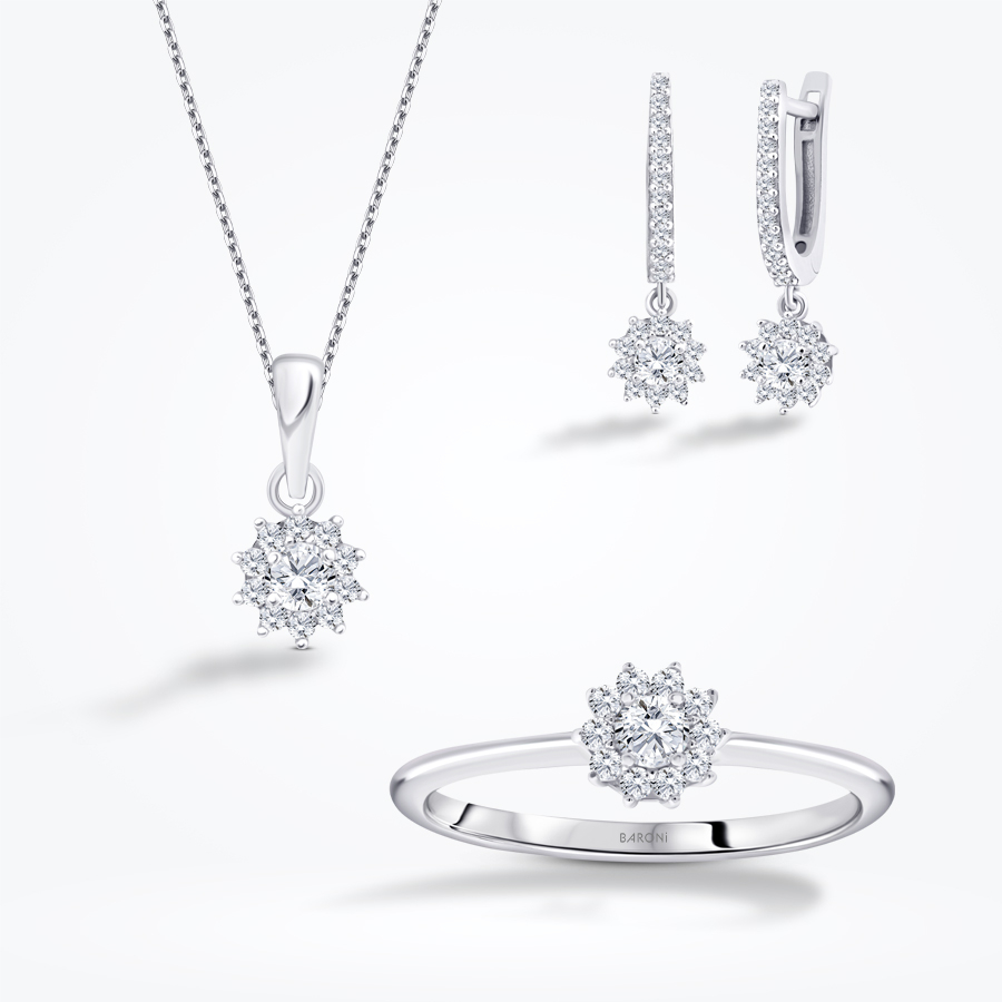 Altın Taşlı Trend Set - Baroni Diamond