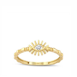 Altın Taşlı Göz Yüzük - 1