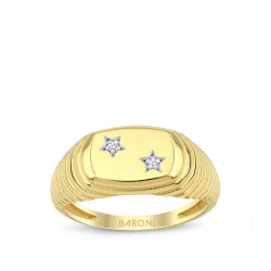 Altın Yıldızlı Şövalye Yüzük - 1
