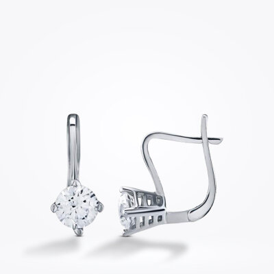 Altın Tektaş Küpe - 1