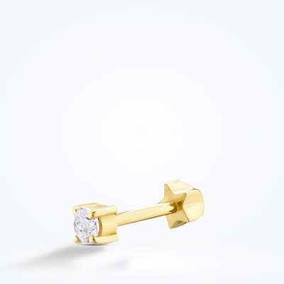 Altın Tektaş Tragus Küpe - Baroni Diamond (1)